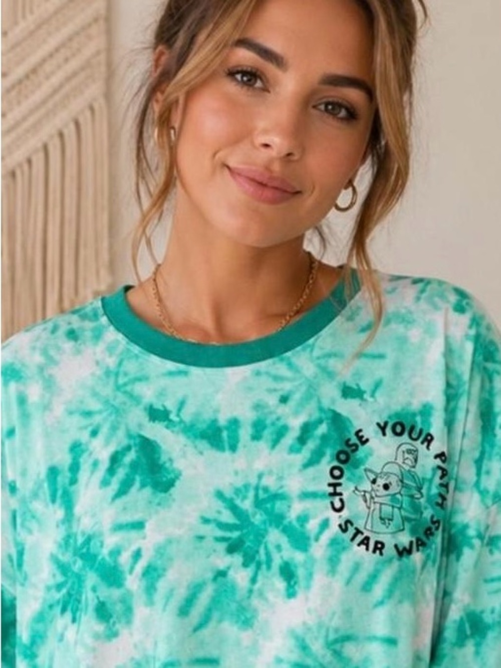 Star Wars Green Tie-Dye Short Sleeve Tee